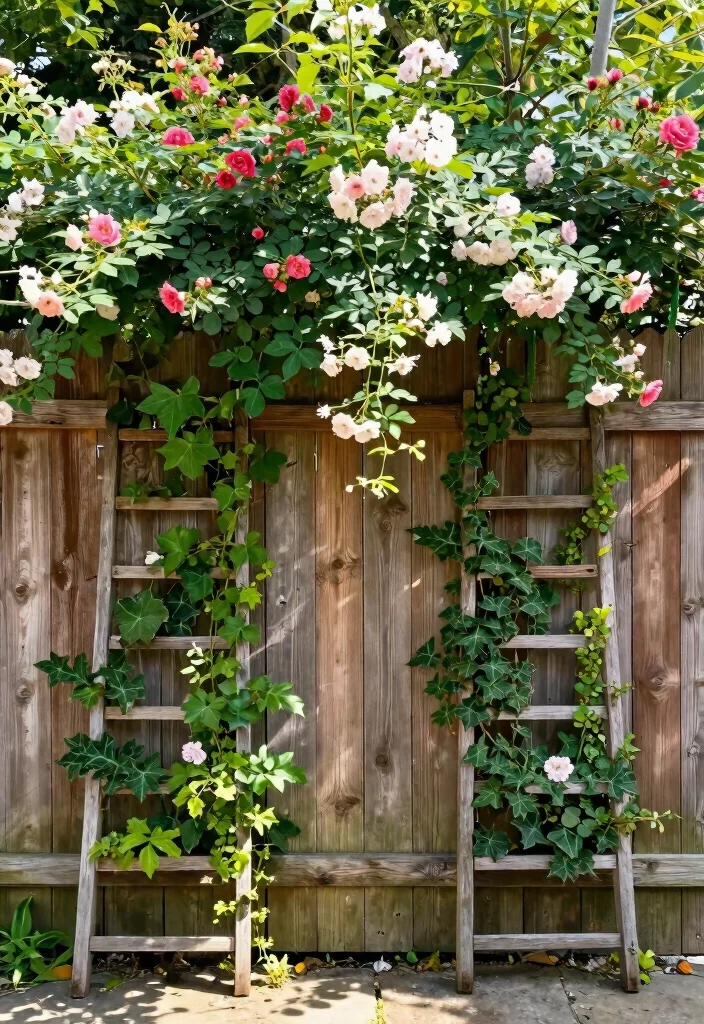 15 Outdoor Fence Decor Ideas That Boost Curb Appeal From the Street - 6. Rustic Trellises 1