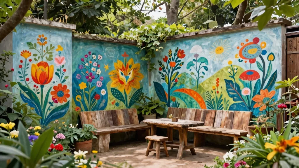 15 Outdoor Wall Art Garden Mural Ideas That Survive Rain