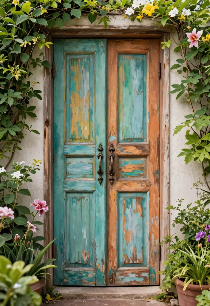 15 Outdoor Well Cover Ideas That Hide Eyesores and Stay Secure - 10. Reclaimed Door Cover 1