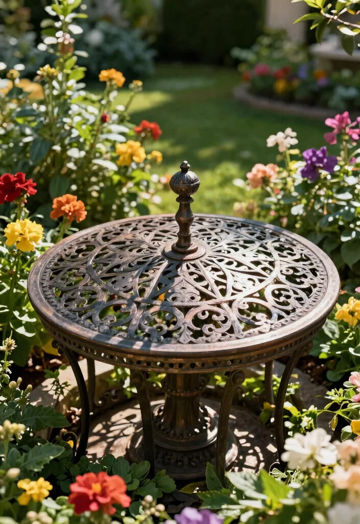 15 Outdoor Well Cover Ideas That Hide Eyesores and Stay Secure - 15. Artistic Metalwork 1
