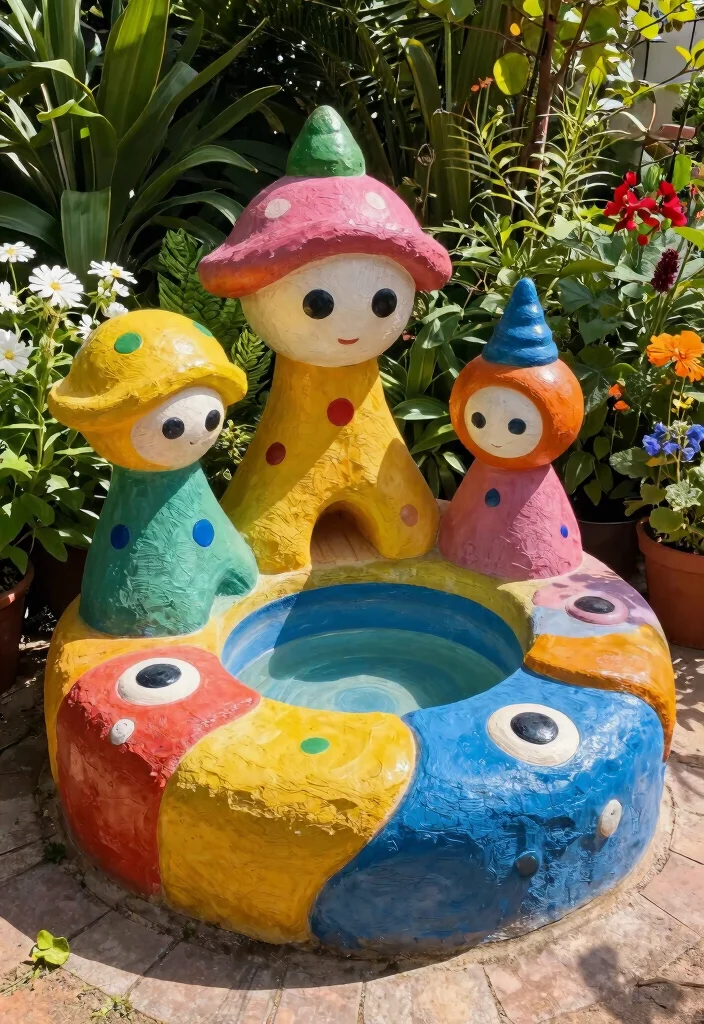 15 Outdoor Well Cover Ideas That Hide Eyesores and Stay Secure - 6. Artistic Sculptural Cover 1