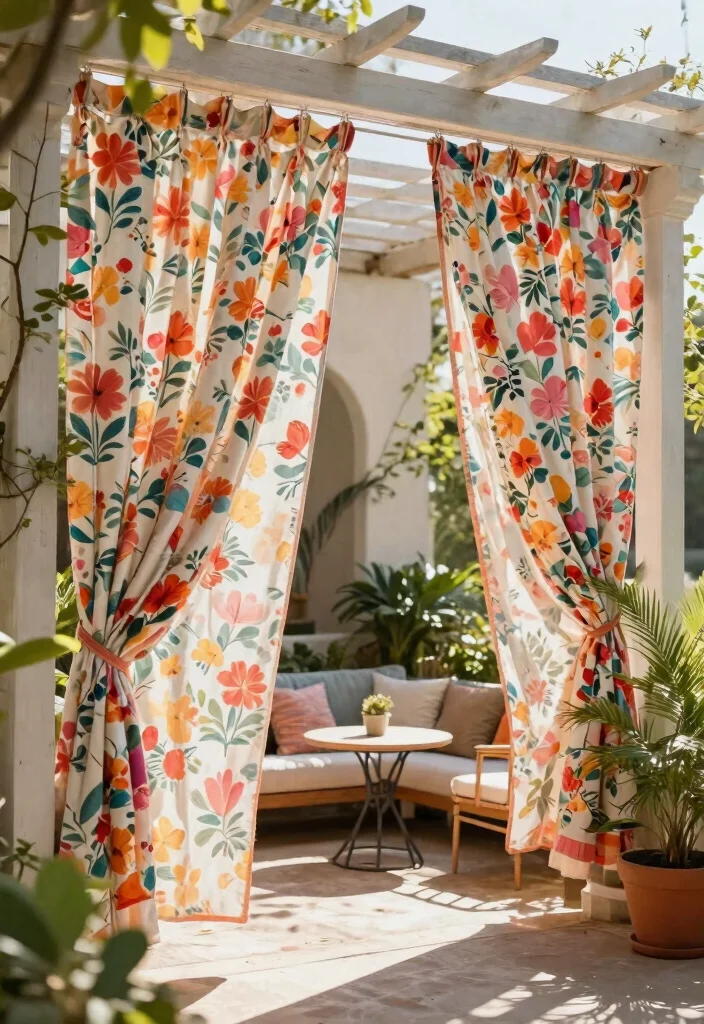 15 Privacy Planters for Patios That Block Views Without a Fence - 10. Floral Privacy Curtains 1