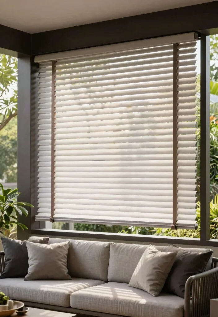 15 Stunning Patio Curtains That Block Sun Without Losing Breeze - 12. Adjustable Patio Blinds 1