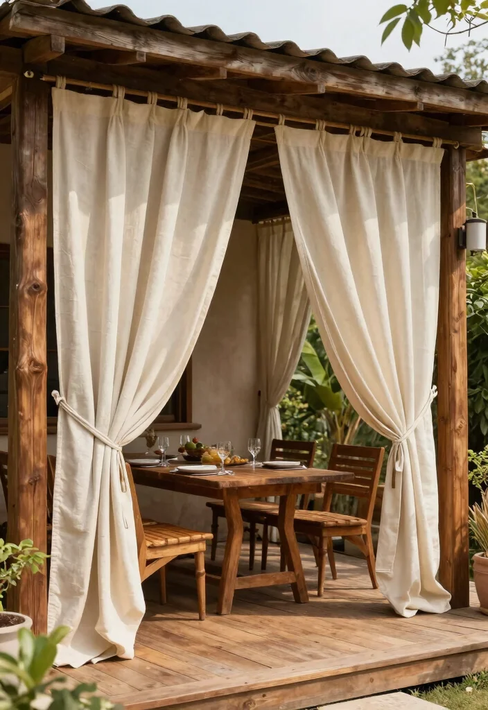 15 Stunning Patio Curtains That Block Sun Without Losing Breeze - 2. Canvas Outdoor Curtains 1