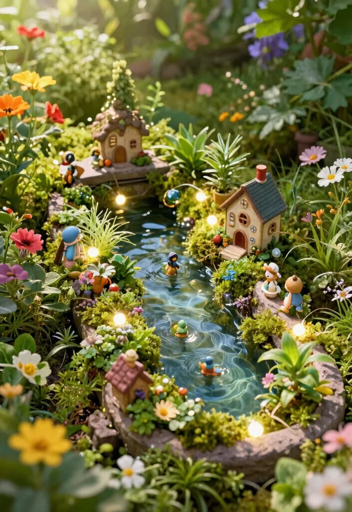 15 Water Trough Planter Concepts That Drain Properly and Look Rustic - 14. Charming Fairy Tale Garden 1