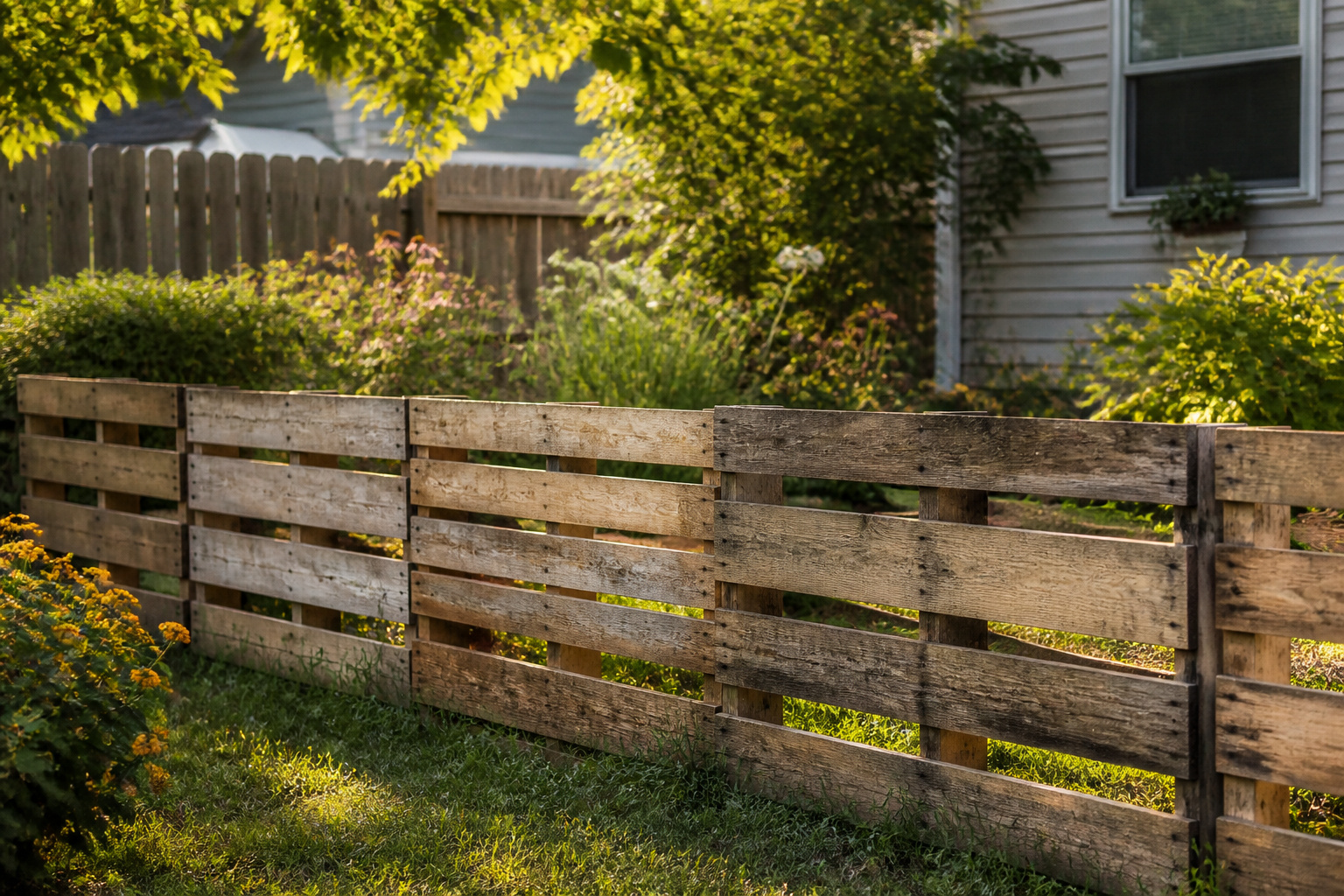 A collection of images showcasing different types of inexpensive fences.